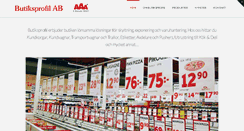 Desktop Screenshot of butiksprofil.se